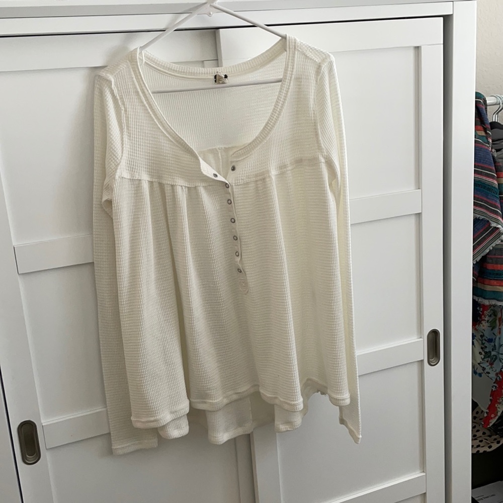 Free People off white swing top